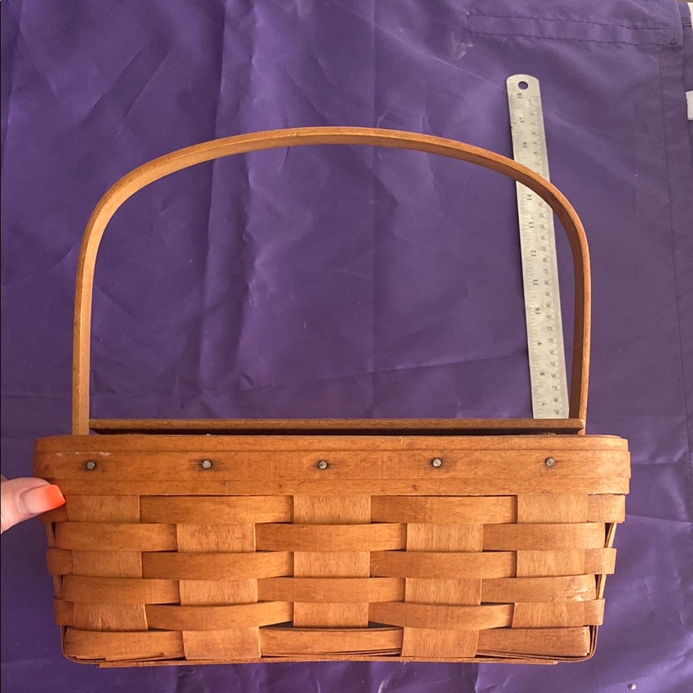 Longaberger Brown Woven Basket Accent